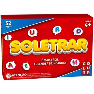 Brinquedo Jogo Soletrar 52 Pecas - Coluna