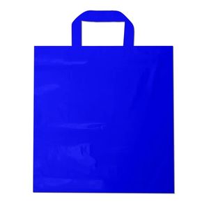 Sacola Alça fita Lisa 40 x 50 cm Azul 25 Unidade - Magnatech