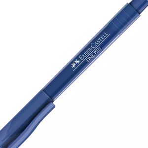 Caneta Fine Pen 04 mm   Azul Escuro  - Faber Castell