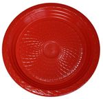 Prato-Descartavel-Raso-Vermelho-18-cm-com-10-Unidades---Forfest