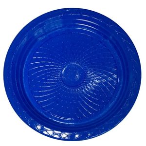 Prato Descartável Raso Azul Escuro 15 cm com 10 Unidade - Forfest