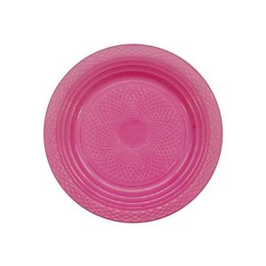 Prato Descartável Raso Pink 15 cm com 10 Unidade - Forfest