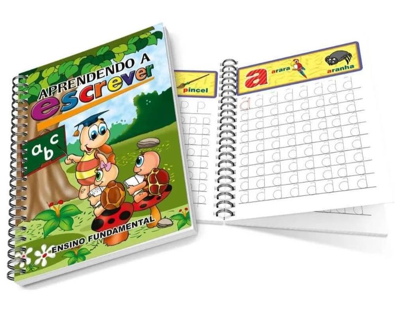 Livro-Caderno-Caligrafia-Aprendendo-A-Escrever---Bahia