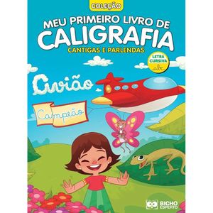 Meu Primeiro Livro De Caligrafia - Cantigas Cursiva  Edição 1 - Riddel