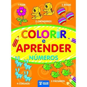 Livro Colorir E Aprender Números Bicho Esperto - Riddel