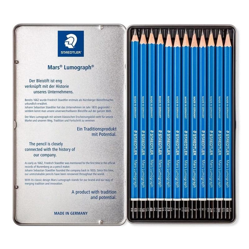 Lapis-Preto--Lumograph-com-12-Graduacoes---Staedtler