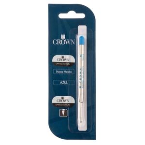 Carga Para Caneta  Esferográfica Tipo Parker CA14007A Azul - Crown