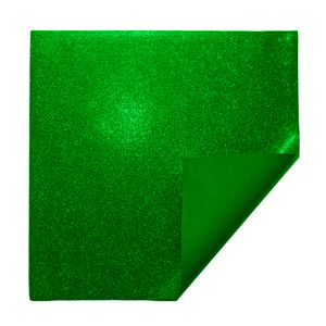 Eva Glitter Folha 40X48 cm   Verde - Ibel