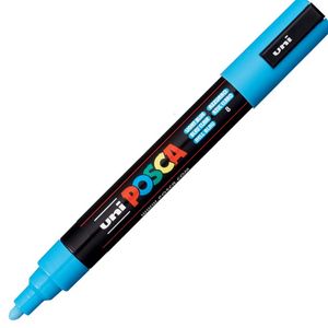 Marcador Uni Posca Pc-5m Azul Claro - Uniball