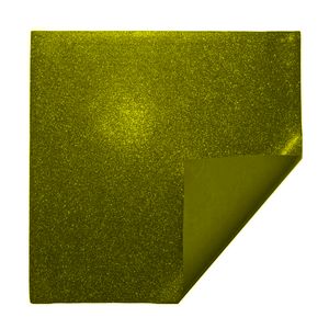 Eva Glitter Folha 40X48 cm   Amarelo - Gate