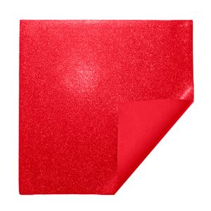 Eva Glitter Folha 40X48 cm   Vermelho - Ibel