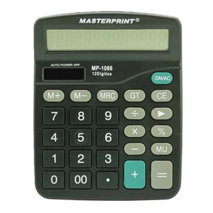 Calculadora de Mesa 12 Dígitos Eletrônica  MP1086 - Masterprint