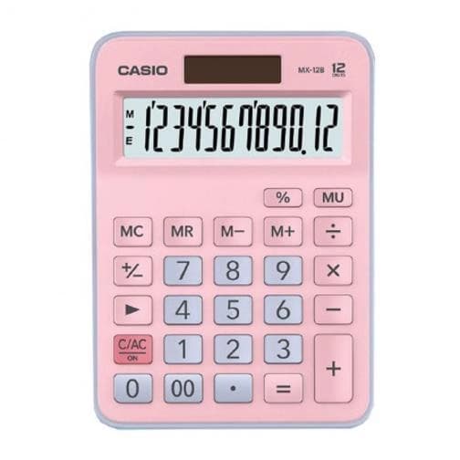 Calculadora-De-Mesa-12-Digitos-Mx-12B-Pklb-Rosa---Casio