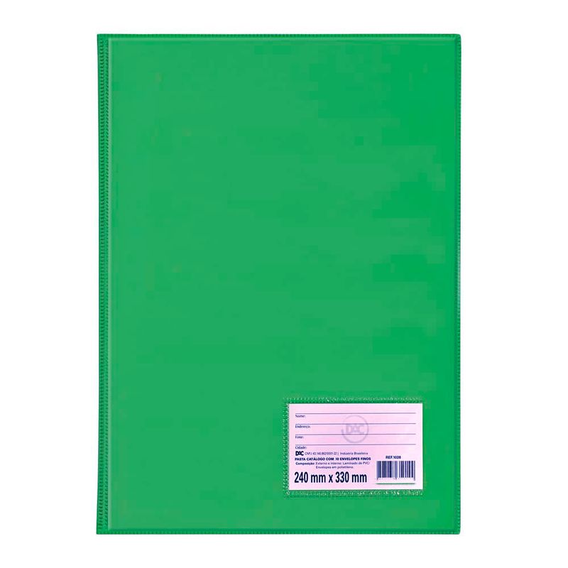 Pasta-Catalogo-Oficio-Verde-Com-10-Envelopes-Finos---Dac