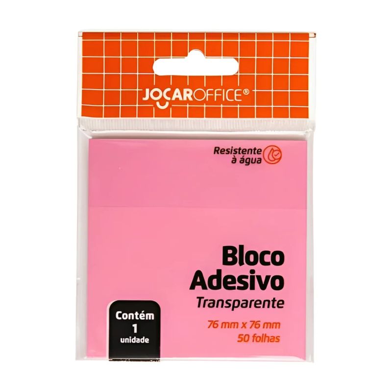 Bloco-Adesivo--Traslucido-Rosa-76X76-mm-50F---Jocar