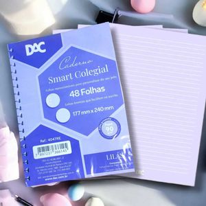 Refil de Folhas Lilás para Caderno Smart Colegial - DAC