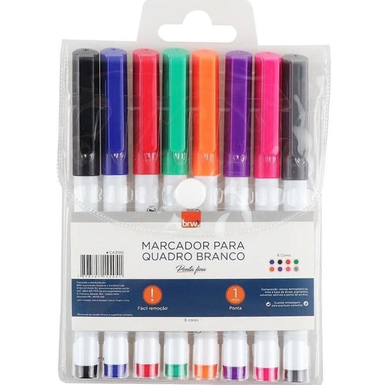 Marcador-para-Quadro-Branco-Ponta-Fina-1-mm-8-Cores---Brw