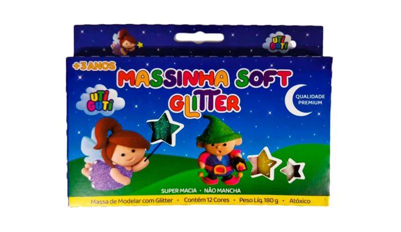 Massa-de-Modelar-Soft-Glitter-12-Cores---Utiguti