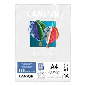 Papel Iris Vivaldi A4 185g 25fls Branco - CANSON