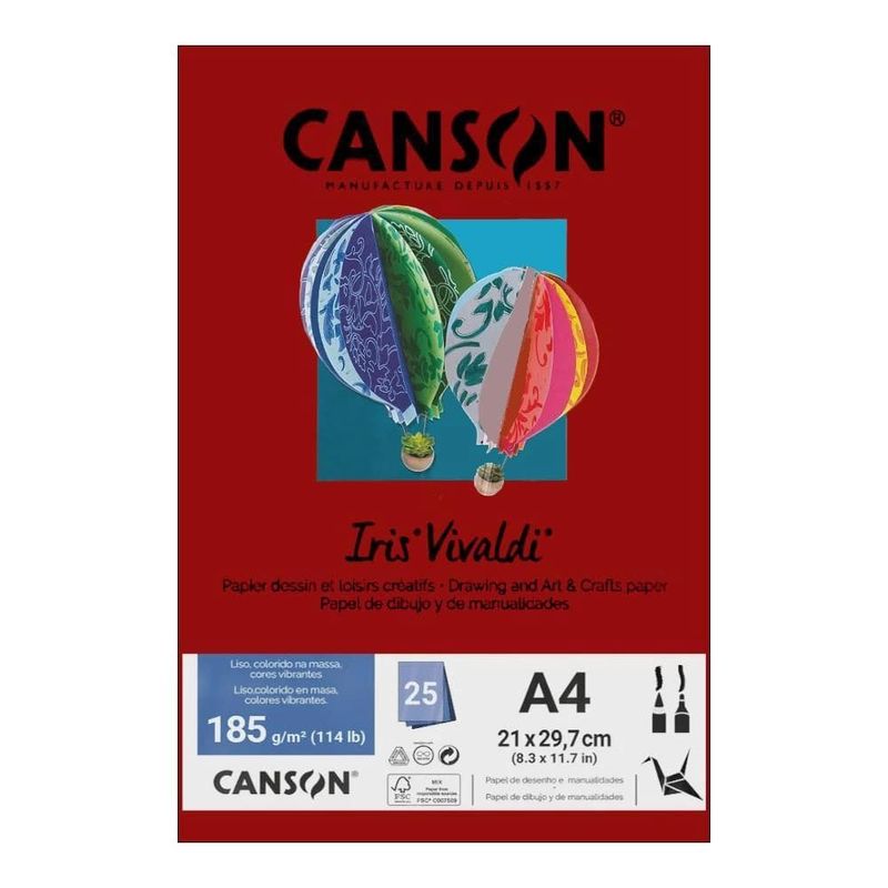 Papel-A4-Iris-Vivaldi-185G-25Fls-Grena---Canson