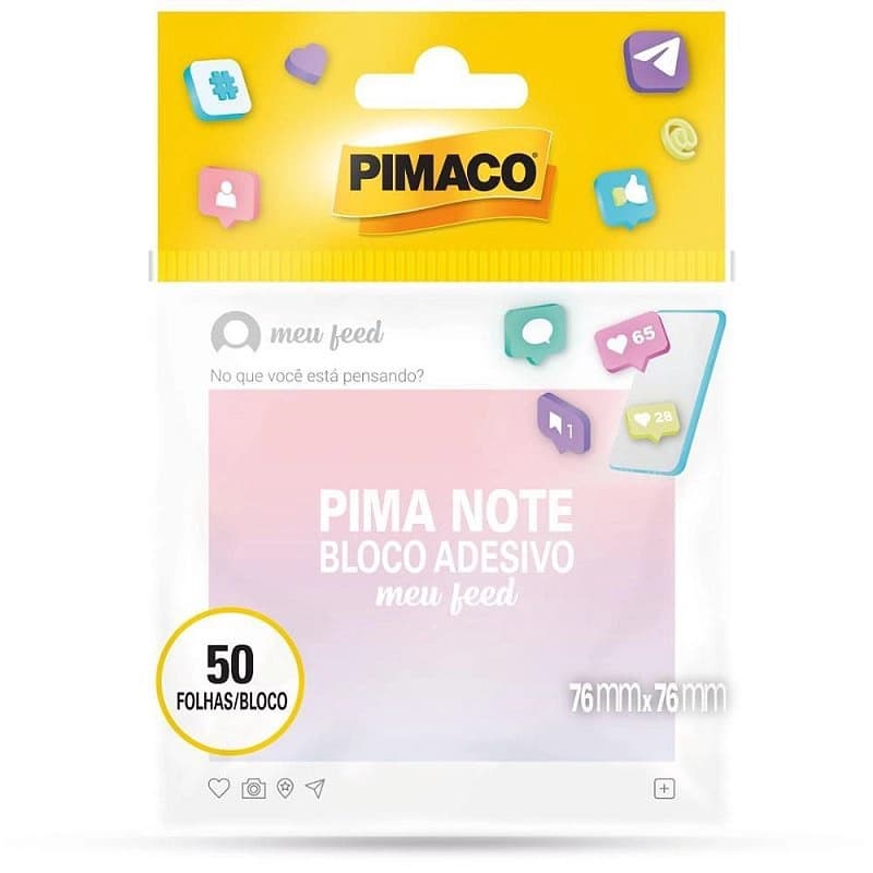 Bloco-de-Recado-adesivo--Meu-Feed-76X76-mm----Pimaco