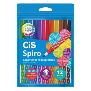 Canetinha Hidrográfica Spiro C/12 Cores - CIS