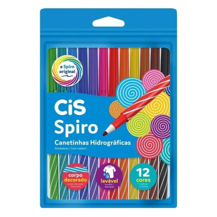 Canetinha-Hidrografica-Spiro-C-12-Cores---CIS