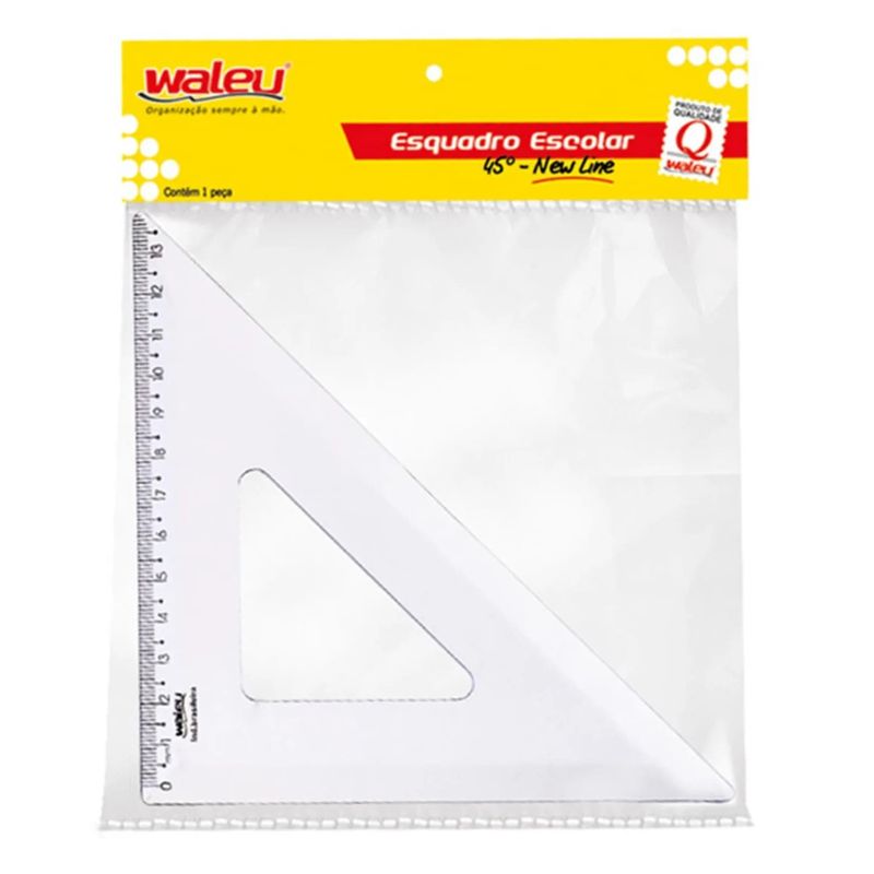 Esquadro-Escolar-45--21cm-New-Line----Waleu