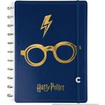 Caderno-Inteligente-Grande--Harry-Potter-Azul---Jandaia