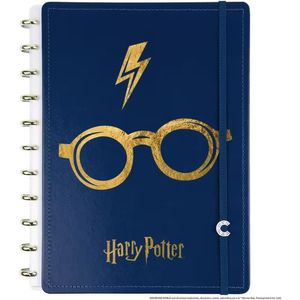 Caderno Inteligente Grande: Harry Potter Azul - Jandaia