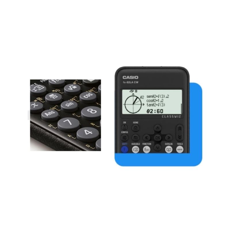 Calculadora-Cientifica-300-Funcoes-FX-82LACW-W4-DT----Casio