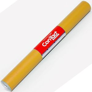 PLASTICO ADESIVO CON-TACT PLAVITEC 45CM X 1MT FOSCO AMARELO