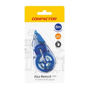 Fita Corretiva Retock Office 8 Metros Azul - Compactor