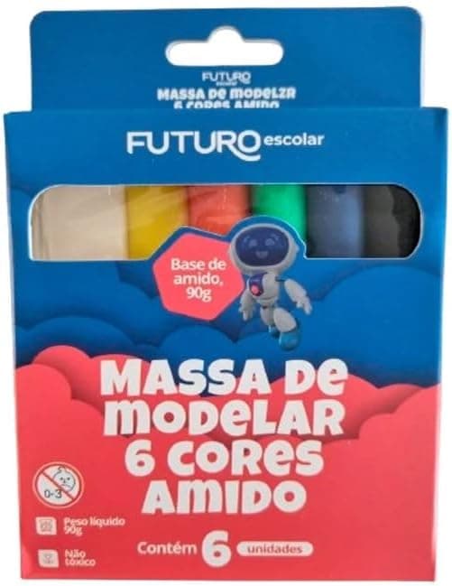 Massa-de-Modelar-6-Cores-90g---Escolar---Futuro