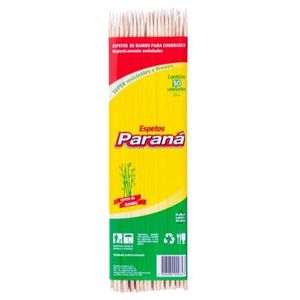 Espeto de Bambu 30 cm com 50 unidades - Paraná.