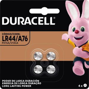 Pilha Botão Alcalina 1,5v LR44 (C/4 Pilhas) - Duracell