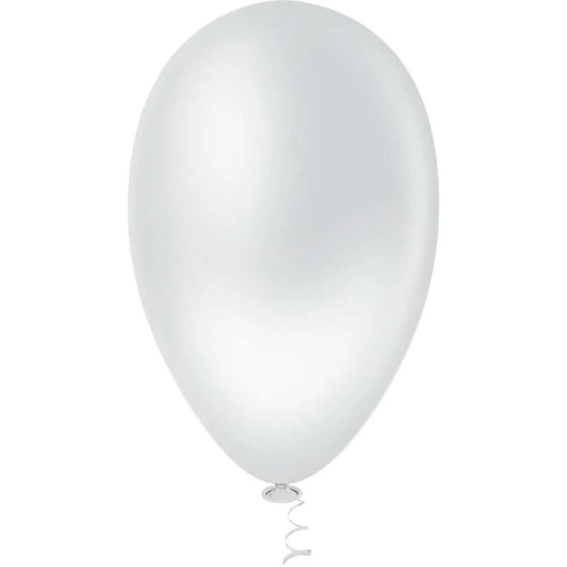 Balao-Gran-Festa-liso-6-5-cm-com-50-Unidades-Branco---Pic-Pic