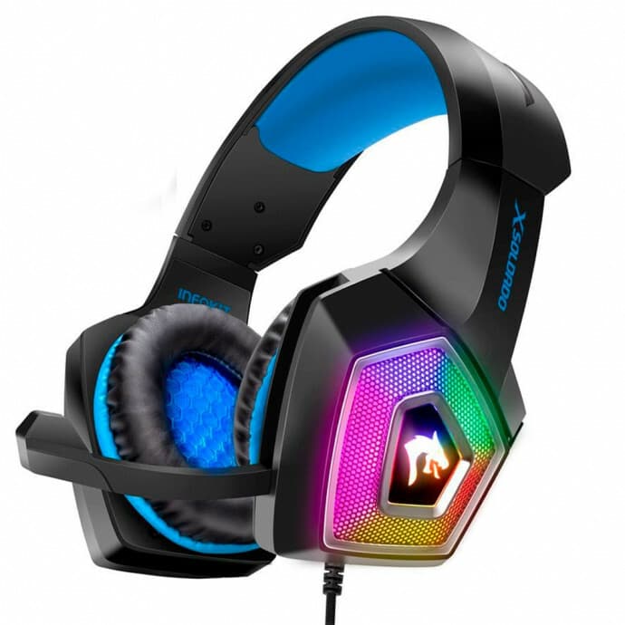 Headset-Gamer-LED-RGB-com-Fio-e-Microfone-Articulado-Azul-Infokit---GH-X2000