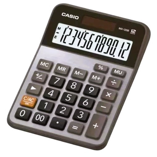 Calculado-de-Mesa-12-Digitos-MX-120-B---Casio