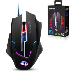 Mouse Gamer 7D Warrior 3200 Dpi com RGB MS-G270 - Exbom