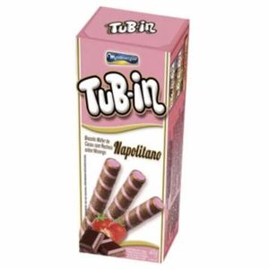 Biscoito Waffer Recheado Tubin Napolitano - BIS