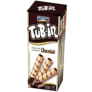 Biscoito Waffle Recheado Tubin Chocolate - Bis