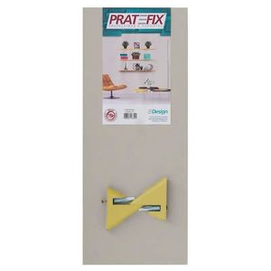 Prateleira Design  20 x 45 x 1,5 cm com Suporte Vip  MDP Maracujá -  Pratefix