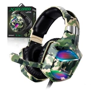 Headphone Gamer Camuflado 7.1 Surround Drive Stereo Super Bass PS4 PC Celular XSoldado  GH-X2700 - Exbom