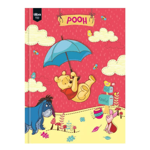 Caderno Brochura Capa Dura 1 Matéria Top Pooh 96 Folhas Tilibra