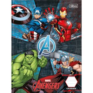 Caderno Brochura  Capa Dura  Caligrafia  Avenger Assemble 40 Folhas - Tilibra