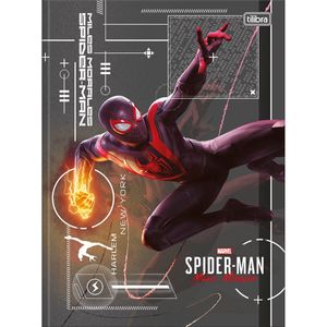 Caderno Brochura Capa Dura 1 Matéria Spider Man 80 Folhas Tilibra